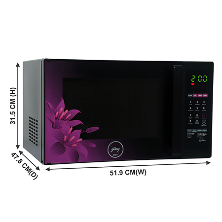 Godrej 34L Convection Microwave Oven - GME 734 CR1 PM Violet Floral